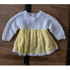 Handmade Knit Baby Sweater One Size
